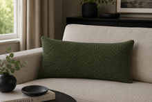 Load image into Gallery viewer, Rose Uniake - Textured Wool Shamrock Scatter Cushion.