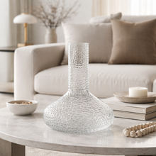 Load image into Gallery viewer, Textured Clear Vase