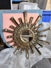 Load image into Gallery viewer, Bronze effect Sunburst Mirror