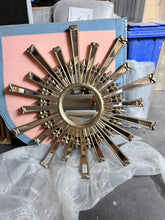 Load image into Gallery viewer, Bronze effect Sunburst Mirror