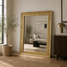 Load image into Gallery viewer, Golden bezel mirror
