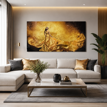 Load image into Gallery viewer, Golden Woman Wall Art
