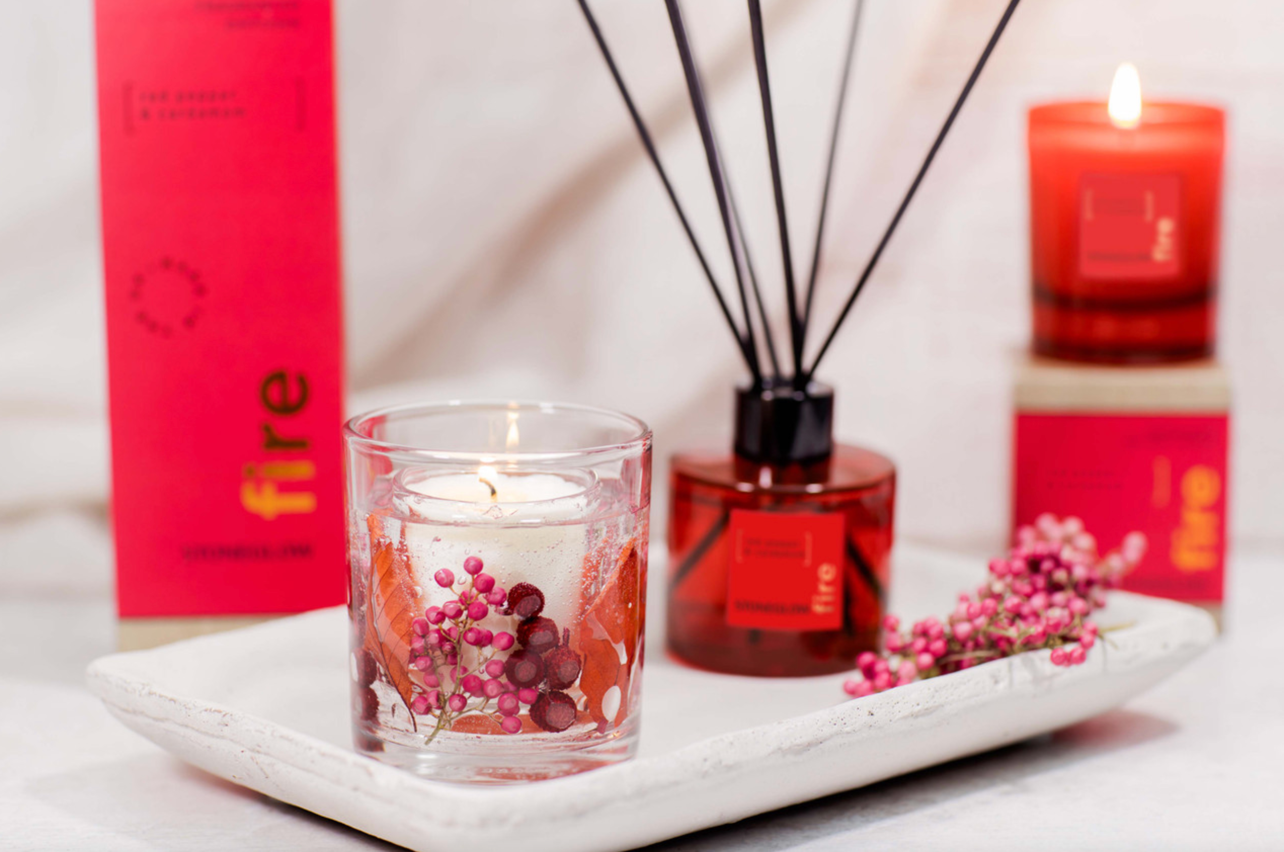 Elements Fire: Red pepper and Cardamom scented candle