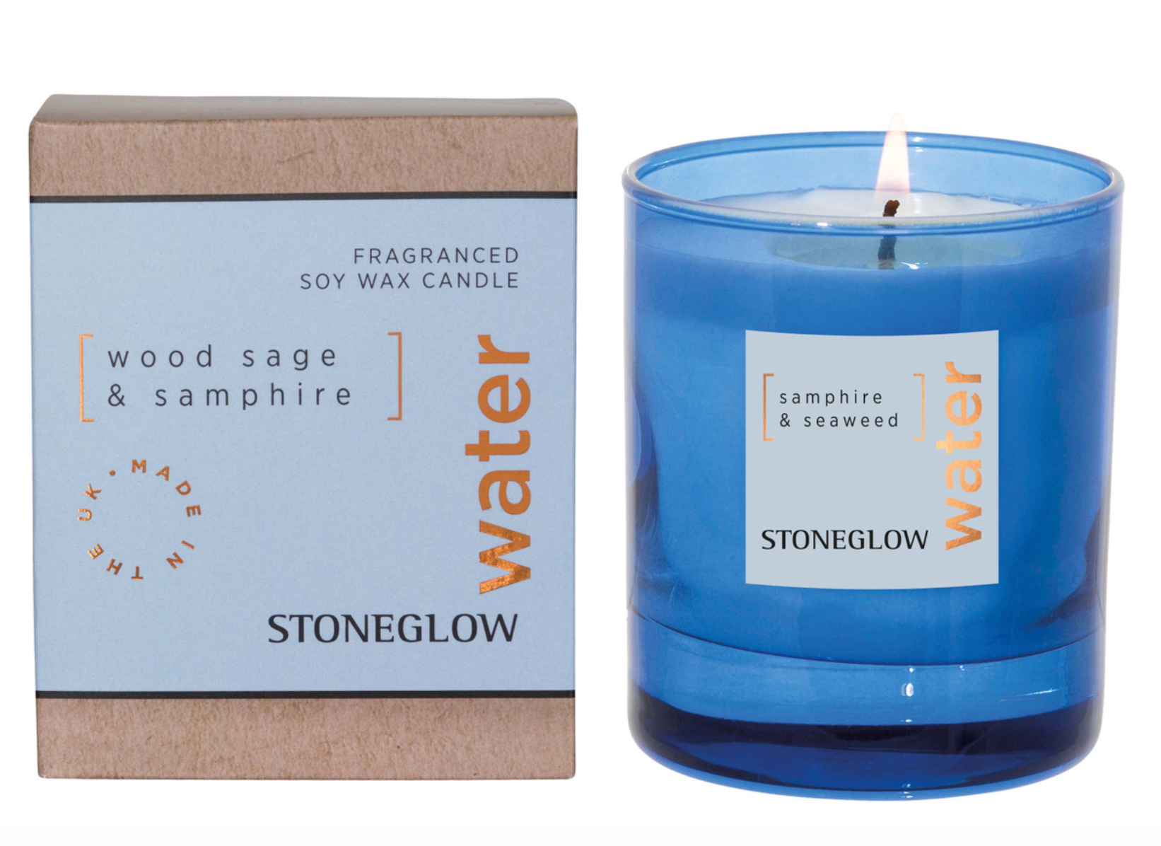 Elements Water: Wood sage and Samphire scented candle