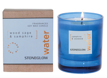 Load image into Gallery viewer, Elements Water: Wood sage and Samphire scented candle
