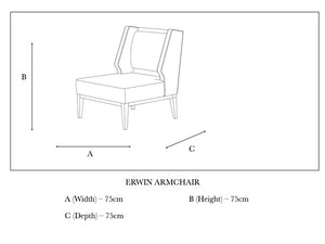 Erwin Plain Cushion Occasional Chair