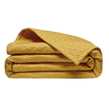 Load image into Gallery viewer, Palace Quilted Bed Throw - Gold
